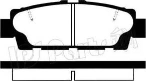 IPS Parts IBR-1265 - Тормозные колодки, дисковые, комплект autosila-amz.com