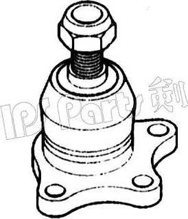 IPS Parts IJU-10509 - Шаровая опора, несущий / направляющий шарнир autosila-amz.com