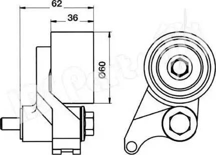 IPS Parts ITB-6920 - Натяжитель, ремень ГРМ autosila-amz.com