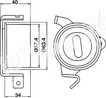 IPS Parts ITB-6512 - Натяжитель, ремень ГРМ autosila-amz.com