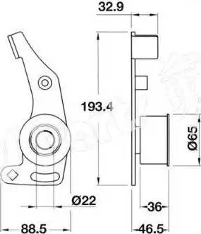 IPS Parts ITB-6003 - Натяжитель, ремень ГРМ autosila-amz.com