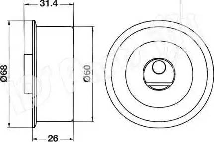 IPS Parts ITB-6102 - Натяжитель, ремень ГРМ autosila-amz.com