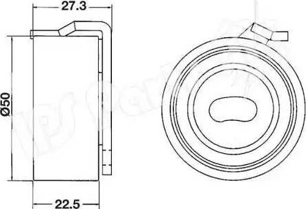 IPS Parts ITB-6115 - Натяжитель, ремень ГРМ autosila-amz.com