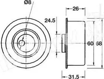 IPS Parts ITB-6111 - Натяжитель, ремень ГРМ autosila-amz.com