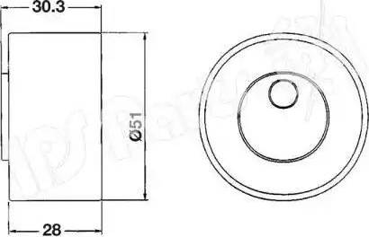 IPS Parts ITB-6801 - Натяжитель, ремень ГРМ autosila-amz.com