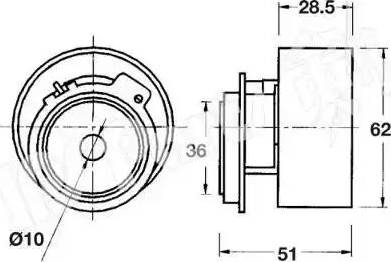 IPS Parts ITB-6311 - Натяжитель, ремень ГРМ autosila-amz.com