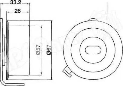 IPS Parts ITB-6H08 - Натяжитель, ремень ГРМ autosila-amz.com