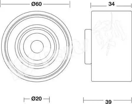 IPS Parts ITB-6K14 - Натяжитель, ремень ГРМ autosila-amz.com