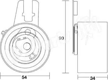 IPS Parts ITB-6K16 - Натяжитель, ремень ГРМ autosila-amz.com