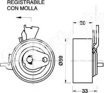 IPS Parts ITB-6W08 - Натяжитель, ремень ГРМ autosila-amz.com