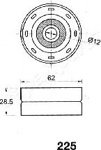 Japanparts BE-225 - Натяжитель, ремень ГРМ autosila-amz.com