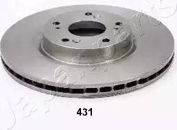 Japanparts DI-431 - DI-431C Диск тормозной передн (окрашен) Honda CR-V 2.0/2.4i/2.2CTDi 05-06 (300x25x5) autosila-amz.com