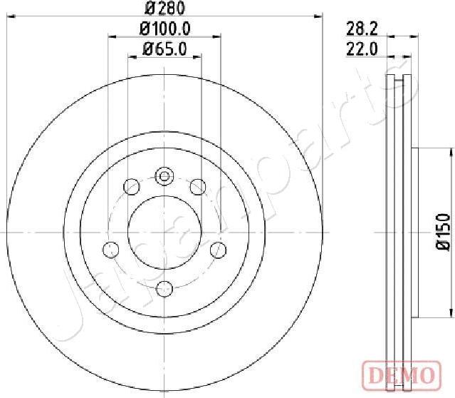 Japanparts DI-0944C - Тормозной диск autosila-amz.com