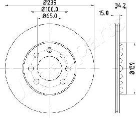 Japanparts DI-0904 - Тормозной диск autosila-amz.com