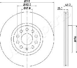 Japanparts DI-0902 - Тормозной диск autosila-amz.com