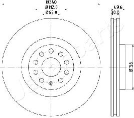 Japanparts DI-0907 - Тормозной диск autosila-amz.com