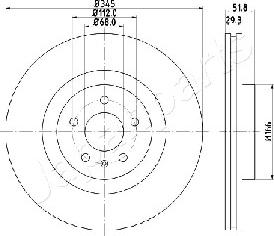 Japanparts DI-0918 - Тормозной диск autosila-amz.com