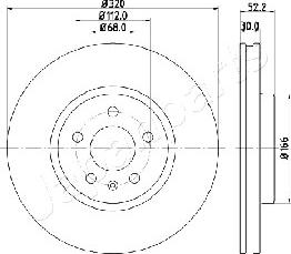Japanparts DI-0917 - Тормозной диск autosila-amz.com