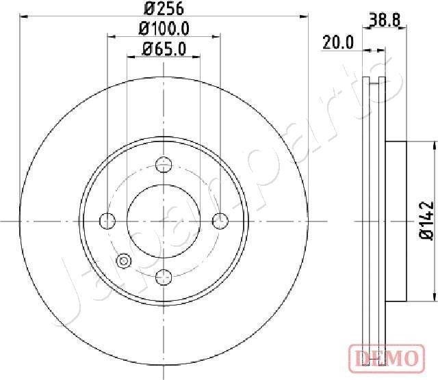 Japanparts DI-0935C - Тормозной диск autosila-amz.com