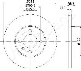Japanparts DI-0935 - Тормозной диск autosila-amz.com