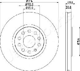 Japanparts DI-0933 - Тормозной диск autosila-amz.com