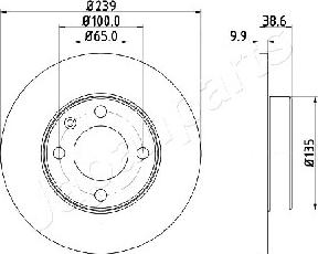 Japanparts DI-0937 - Тормозной диск autosila-amz.com