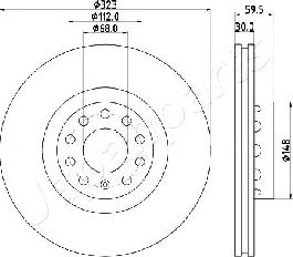 Japanparts DI-0922 - Тормозной диск autosila-amz.com