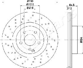 Japanparts DI-0541 - Тормозной диск autosila-amz.com