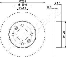 Japanparts DI-0700 - Тормозной диск autosila-amz.com