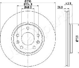 Japanparts DI-0707 - Тормозной диск autosila-amz.com