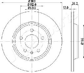 Japanparts DP-0909 - Тормозной диск autosila-amz.com