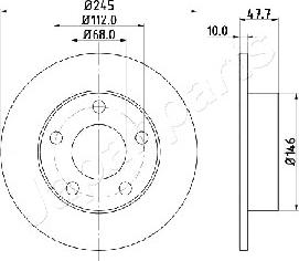 Japanparts DP-0905 - Тормозной диск autosila-amz.com