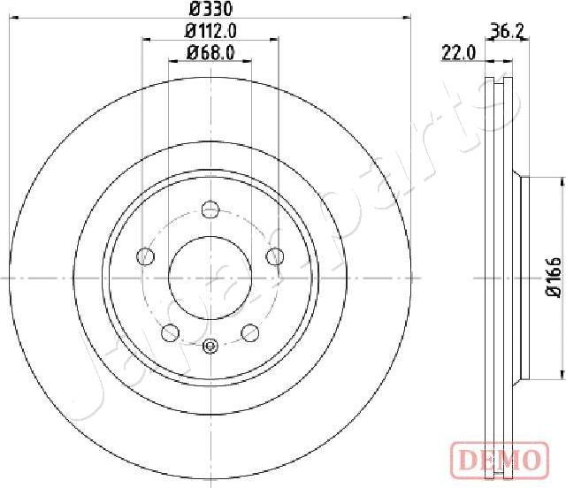 Japanparts DP-0910C - Тормозной диск autosila-amz.com