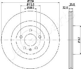 Japanparts DP-0911 - Тормозной диск autosila-amz.com