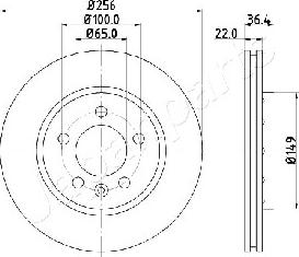 Japanparts DP-0931 - Тормозной диск autosila-amz.com