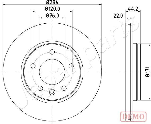 Japanparts DP-0925C - Тормозной диск autosila-amz.com