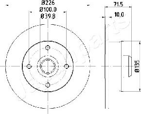 Japanparts DP-0922 - Тормозной диск autosila-amz.com