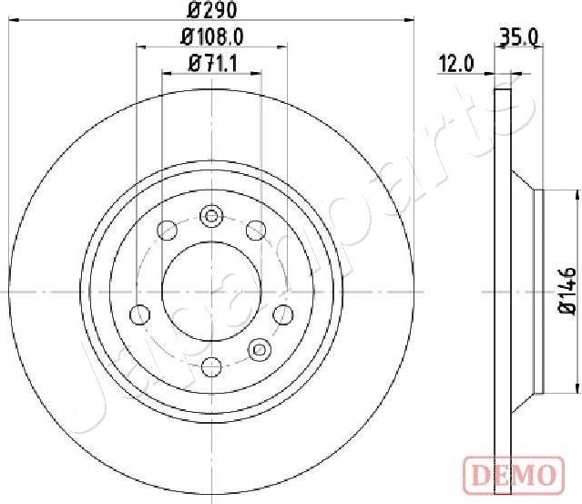 Japanparts DP-0605C - Тормозной диск autosila-amz.com