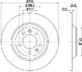 Japanparts DP-0605 - Тормозной диск autosila-amz.com