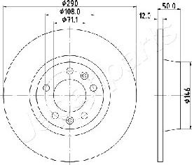 Japanparts DP-0617 - Тормозной диск autosila-amz.com