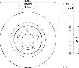 Japanparts DP-0104 - Тормозной диск autosila-amz.com