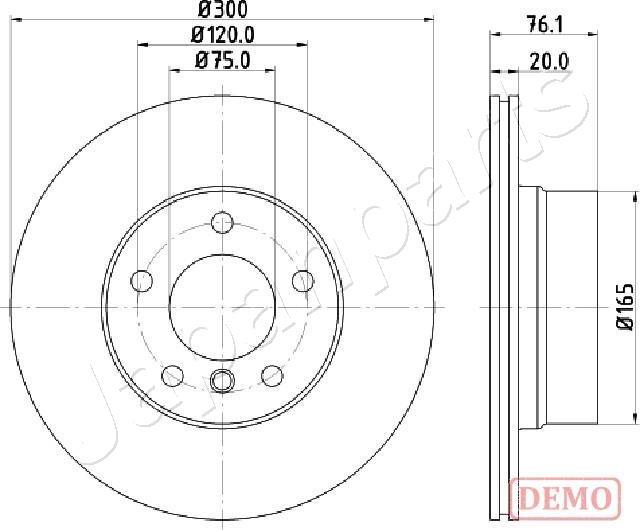 Japanparts DP-0136C - Тормозной диск autosila-amz.com