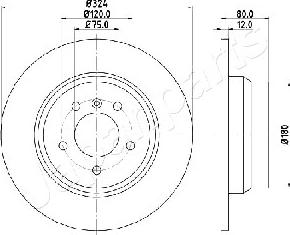 Japanparts DP-0137 - Тормозной диск autosila-amz.com