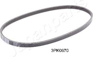 Japanparts DV-3PK0670 - Поликлиновой ремень autosila-amz.com