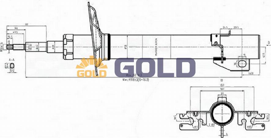 Japanparts G00552 - Амортизатор autosila-amz.com