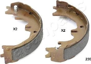 Japanparts GF-230AF - Комплект тормозов, ручник, парковка autosila-amz.com