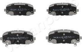 Japanparts PA-K10AF - PA-K10AF Колодки тормозные дисковые передн KIA Picanto 1.0/1.1D 04> autosila-amz.com