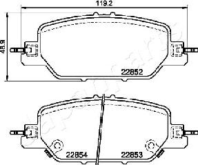 Honda 430223Y1G01 - Тормозные колодки, дисковые, комплект autosila-amz.com