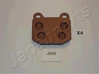 Japanparts PP-506AF - Тормозные колодки, дисковые, комплект autosila-amz.com