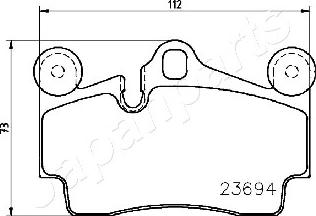 Japanparts PP-0918AF - Тормозные колодки, дисковые, комплект autosila-amz.com